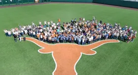 Campus Operations staff members at UFCU Disch-Falk Field 